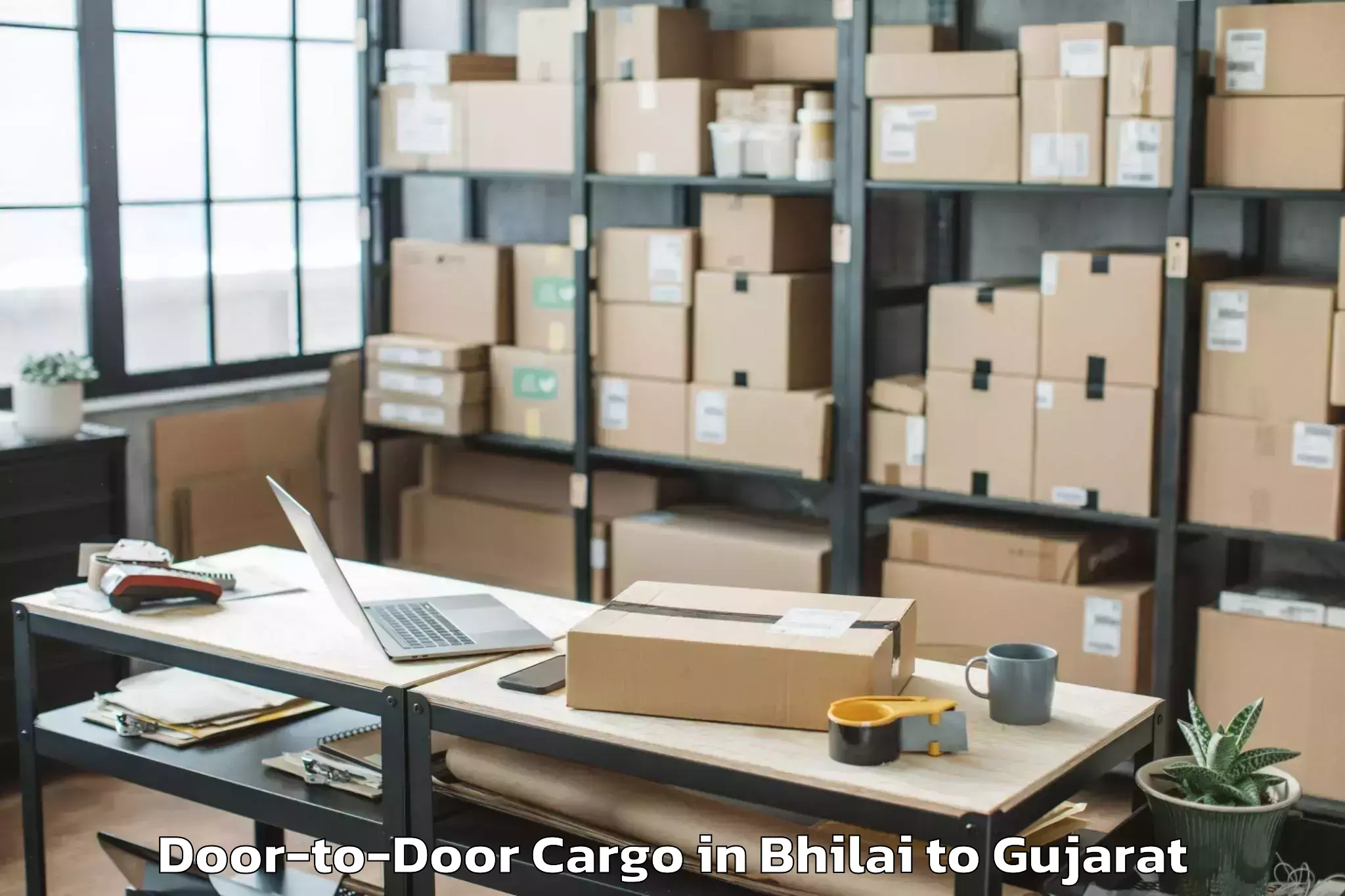 Affordable Bhilai to Dhoraji Door To Door Cargo